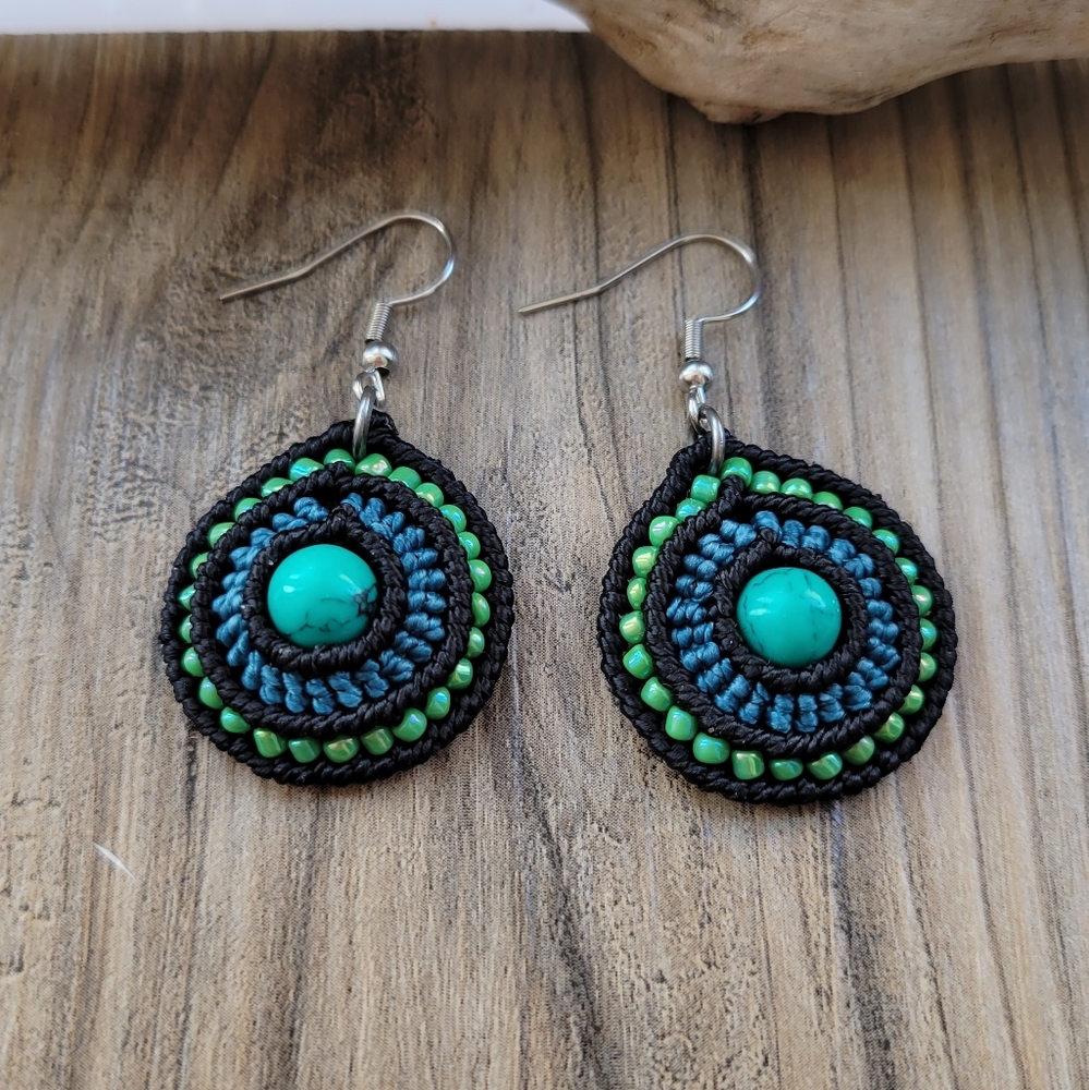 Beautiful handmade Macrame Boho Earrings